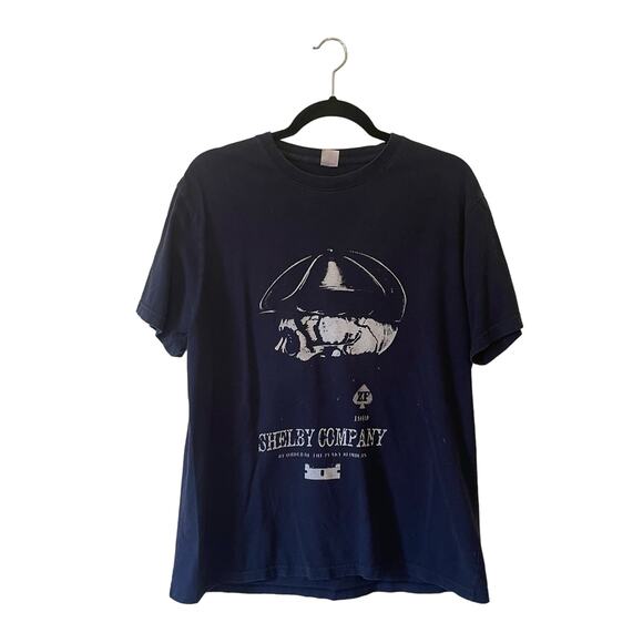 Peaky Blinders L black white short sleeve t-shirt skull fandom casual TV Series - Picture 1 of 7